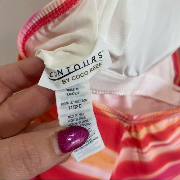 Contours by Coco Reef Women's Halter One Piece Swimsuit with Shapewear - Picture 8 of 10